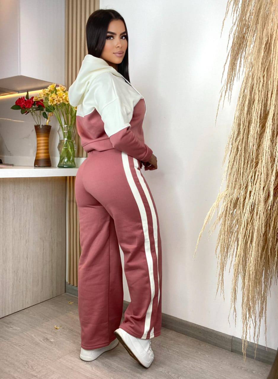 Conjunto Sudadera Mujer Oversize – Ideal para Invierno, Suave y Cómodo