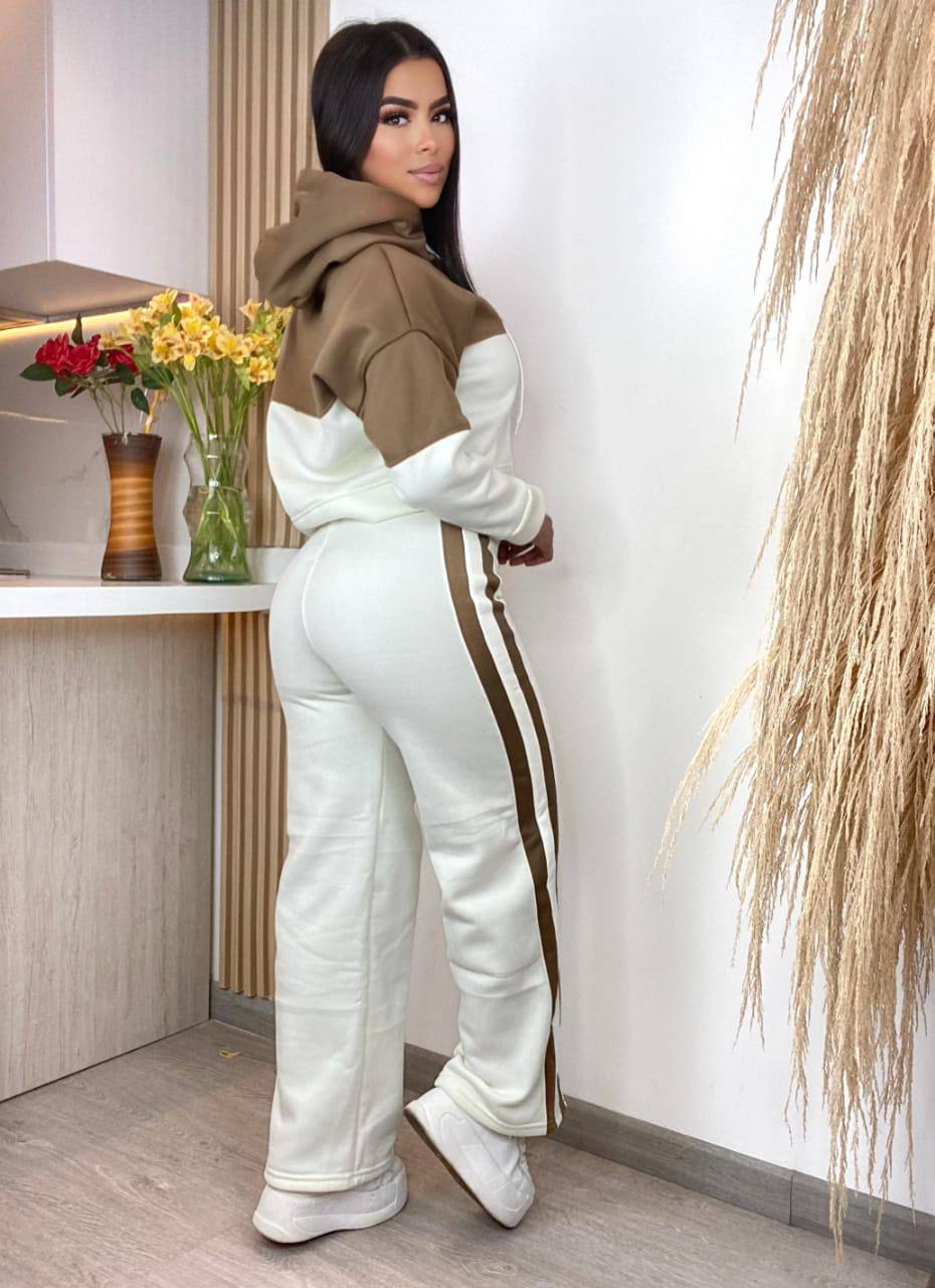 Conjunto Sudadera Mujer Oversize – Ideal para Invierno, Suave y Cómodo