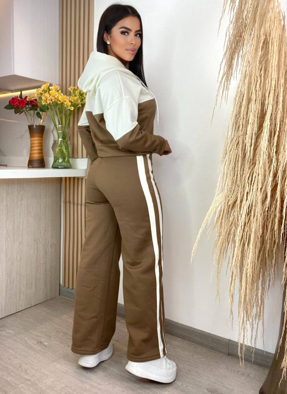 Conjunto Sudadera Mujer Oversize – Ideal para Invierno, Suave y Cómodo