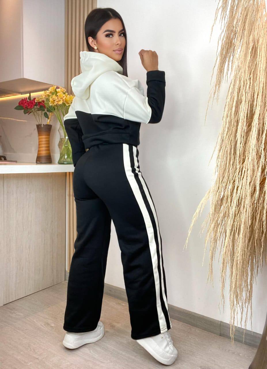 Conjunto Sudadera Mujer Oversize – Ideal para Invierno, Suave y Cómodo